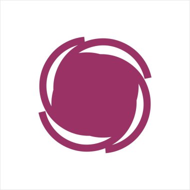 O Çiçek ilk harfleri geometrik şirket logosu ve vektör simgesi