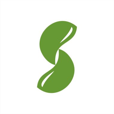 S, Cc, Scc Geometrik Yaprak Şirketi logosu ve vektör simgesi