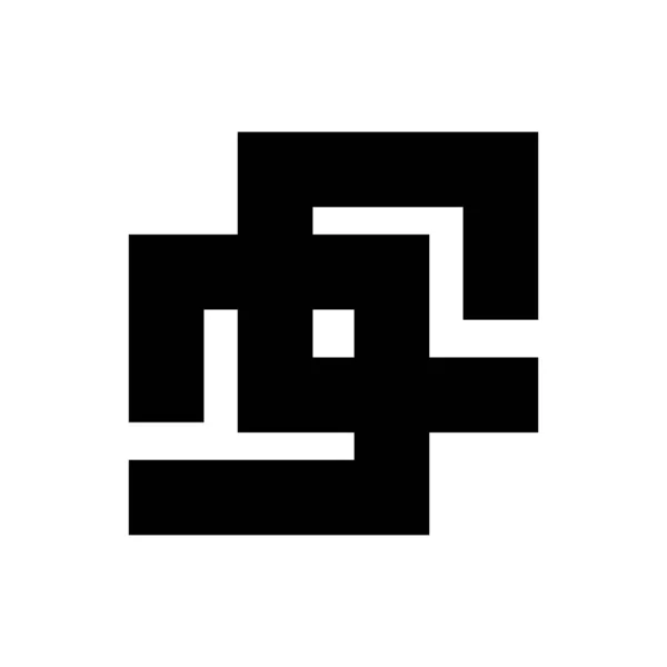 DG, DD, GD, GO initials geometric company logo and vector icon — 스톡 벡터