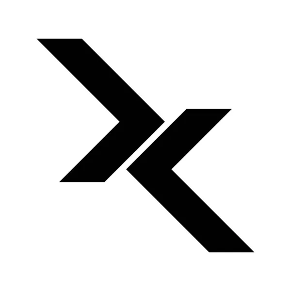X, KX, JXK, iniciales JK logotipo de la empresa geométrica y vector icono — Archivo Imágenes Vectoriales
