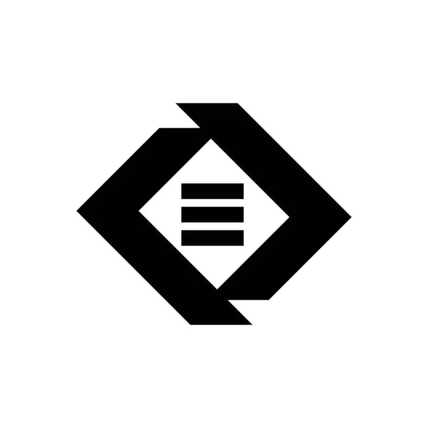 ED, DE, EO декоративні ініціали логотип і векторна піктограма компанії — стоковий вектор