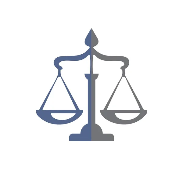 Advokatbyrå och rättvisa förespråka logotyp och vektor ikon — Stock vektor