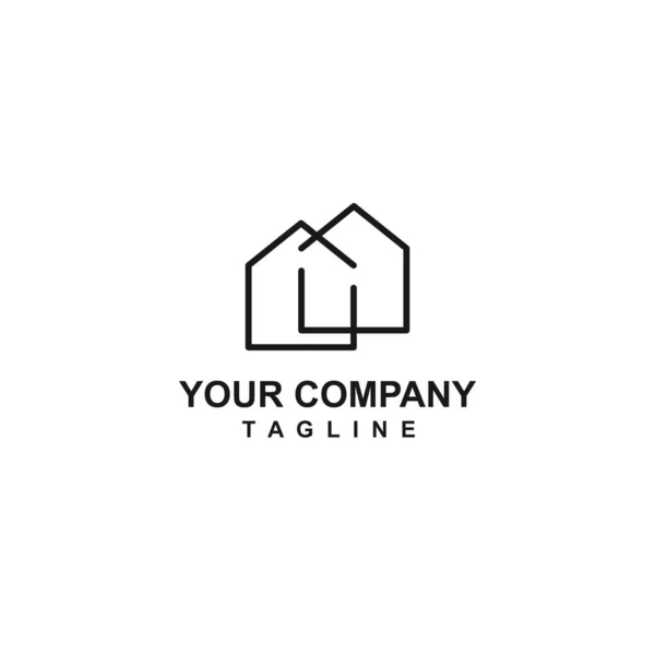 Imobiliário Simples Ativos Imobiliários Ícone Logotipo Vetor Casa Ilustrações De Stock Royalty-Free