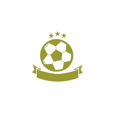 futbol ya da futbol maçı takım yarışması logosu ve vektör simgesi