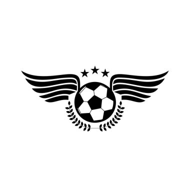 futbol ya da futbol maçı takım yarışması logosu ve vektör simgesi