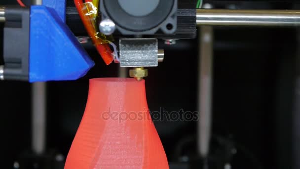 Impressão 3D - Detalhe de uma impressora 3D — Vídeo de Stock