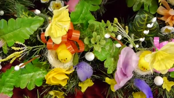 Poulets décoratifs de Pâques . — Video