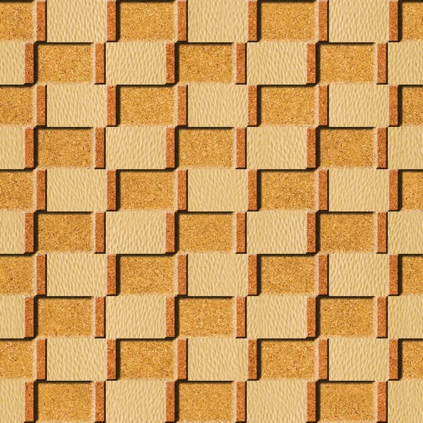Interior wall panel pattern - seamless background - texture cork — Stock Photo, Image