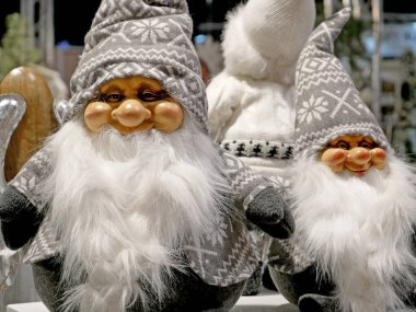 Noel Baba, Büyükbaba Frost veya Weihnachtsmann? Dekoratif backgro