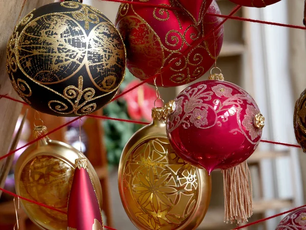 Különböző karácsonyi baubles — Stock Fotó