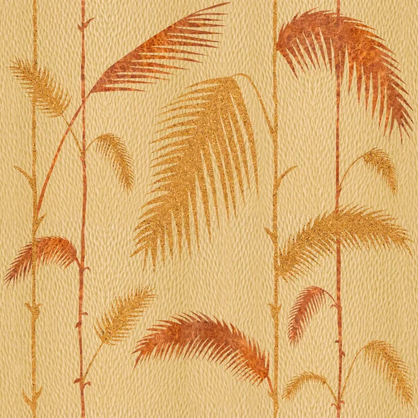 装飾的な熱帯植物の葉 - インテリア壁紙 — ストック写真