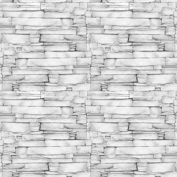 Wall of the white limestone - decorative pattern - aligned masonry — Stockfoto