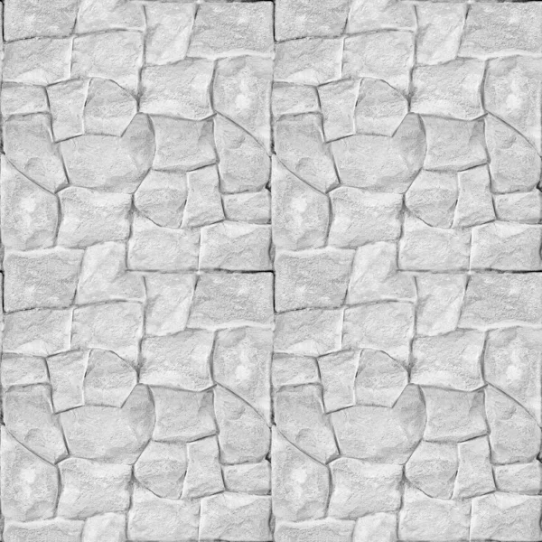Decorative stone wall - Clean white masonry - seamless background — Stock Photo, Image