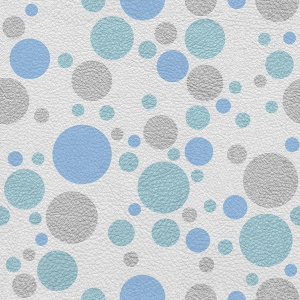 Decorative polka dots and wheels - seamless background — Stock Photo, Image