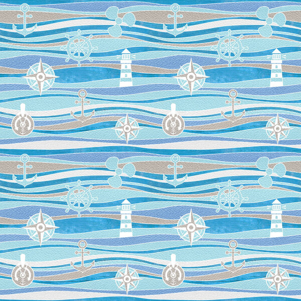 Морские и водные декоративные узоры - украшение волн
