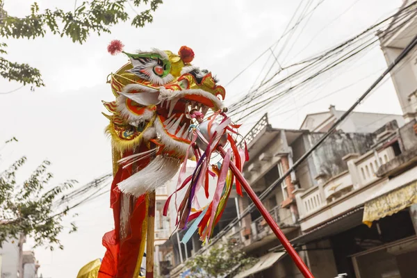 Every year, on the 4th day of the 1st lunar month, Dong Ky village holds a firecracker festival on January 30, 2017 — Stock Photo, Image