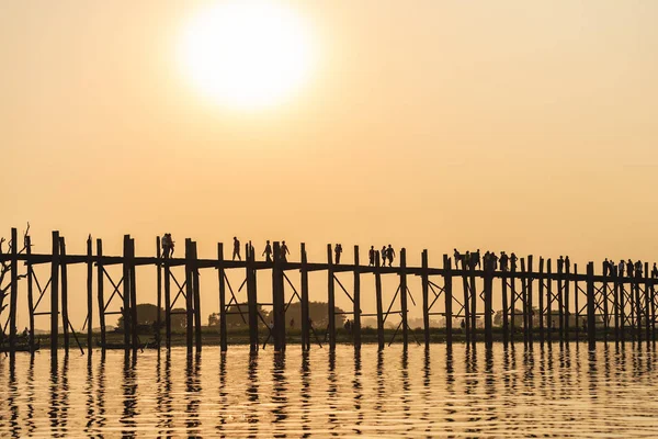 Tramonto a u Bein Bridge — Foto Stock