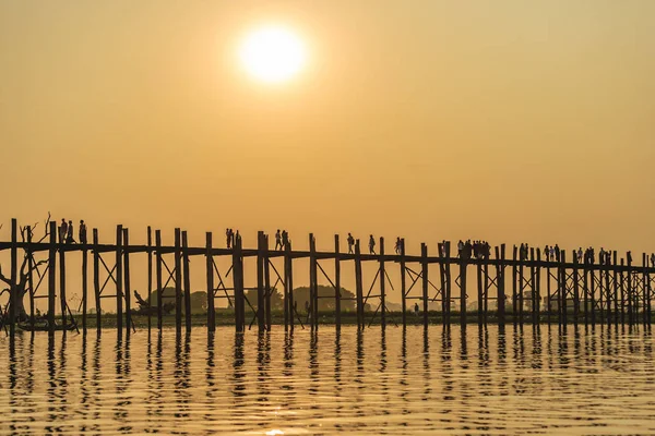 Tramonto a u Bein Bridge — Foto Stock