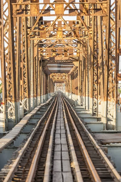 Long bien bridge at Hanoi, Vietnam — Stock Photo, Image