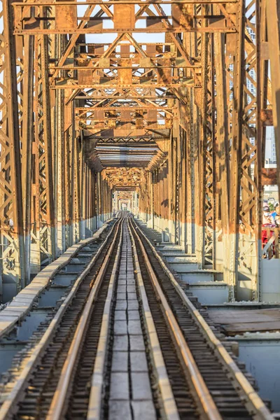 Long bien bridge at Hanoi, Vietnam — Stock Photo, Image