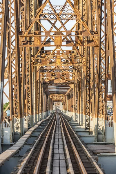 Long bien bridge at Hanoi, Vietnam — Stock Photo, Image