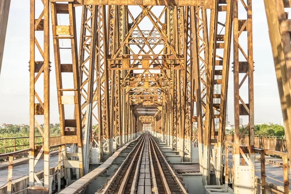 Long bien bridge at Hanoi, Vietnam — Stock Photo, Image