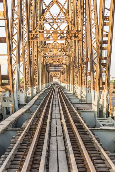 Long bien bridge at Hanoi, Vietnam — Stock Photo, Image