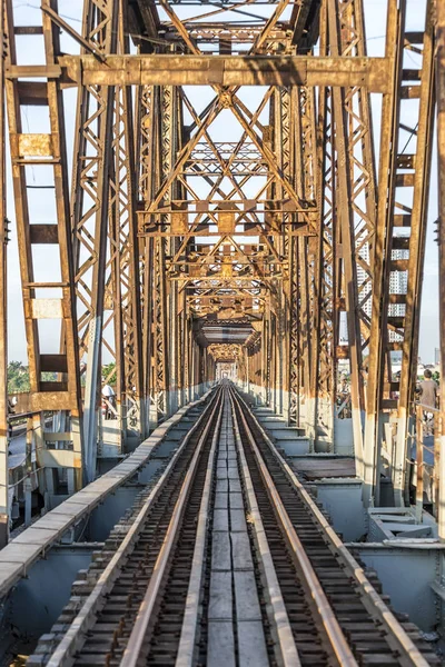 Long bien bridge at Hanoi, Vietnam — Stock Photo, Image