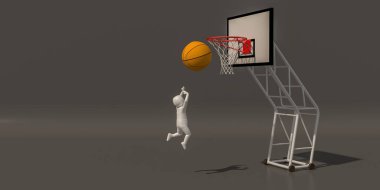 Gri arkaplandaki 3D kariyer sembolleri grubu, 3D 