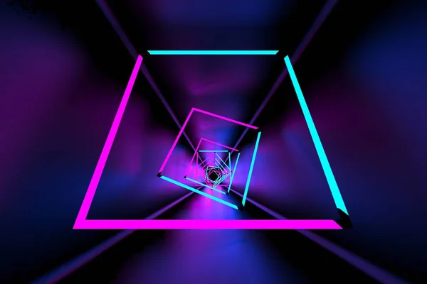 Rendering Backgrounds Abstract Illustration Simple Geometric Colorful Illumination — 스톡 사진