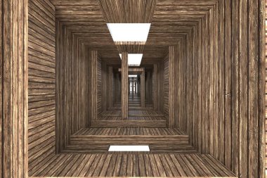 Özgeçmişlerin 3 boyutlu canlandırması. Basit Geometrik 'in 3d illüstrasyonu