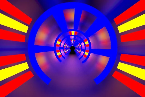 Απόδοση Του Υπόβαθρου Αφηρημένη Απεικόνιση Της Απλής Γεωμετρικής Πολύχρωμος Φωτισμός — Φωτογραφία Αρχείου