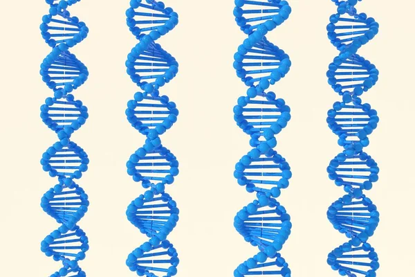 3d rendering of DNA (deoxyribonucleic acid) structure, 3d illustration.