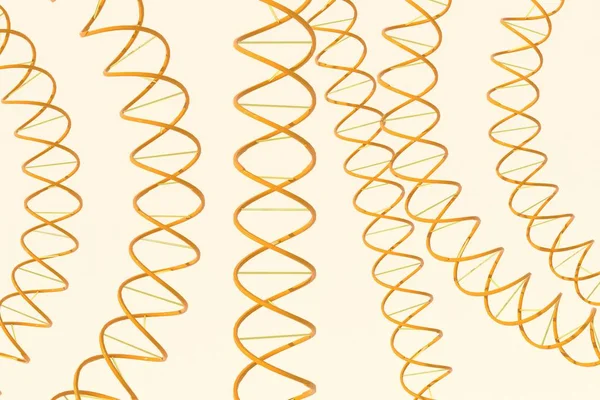 3d rendering of DNA (deoxyribonucleic acid) structure, 3d illustration.