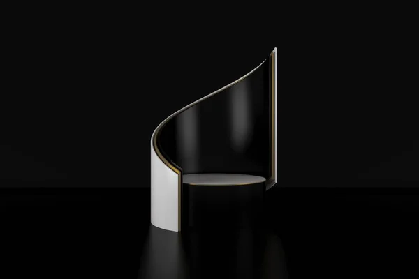 3D görüntüleme, soyut geometrik arkaplan, silindir podyum, minimalist ilkel şekiller, modern model, boş şablon, boş vitrin, vitrin