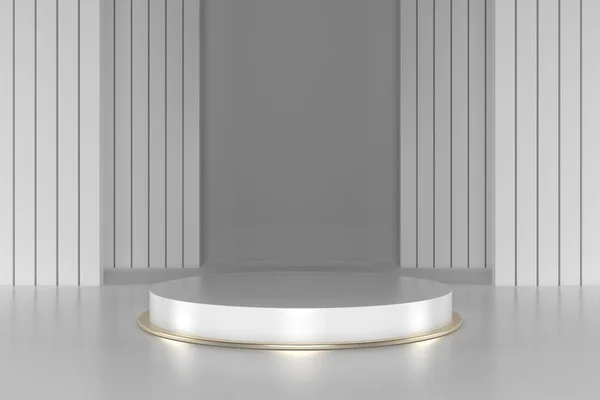3D görüntüleme, soyut geometrik arkaplan, silindir podyum, minimalist ilkel şekiller, modern model, boş şablon, boş vitrin, vitrin