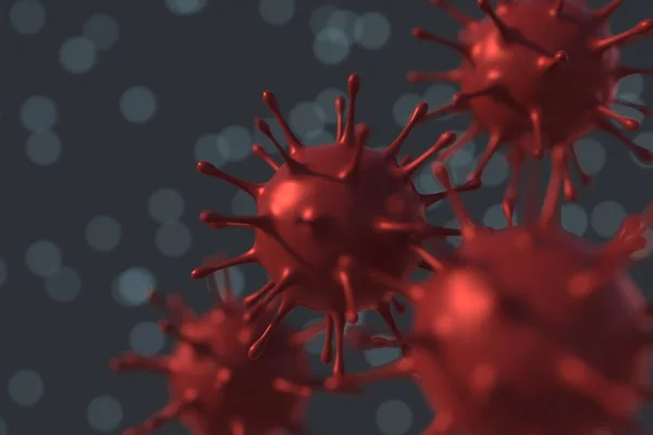 Coronavirus Covid Ile Enfekte Olmuş Tıbbi Illüstrasyon Çin Bir Solunum — Stok fotoğraf