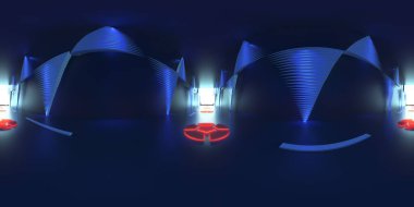 3d illüstrasyon, 3D görüntüleme, geometri arkaplanının 360 panorama soyut resimleri