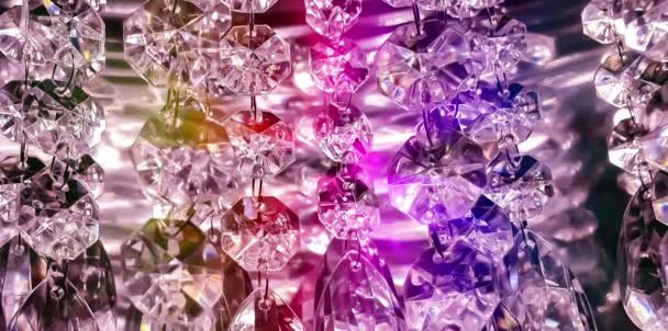 Rainbow Multi Color Crystal Diamonds — Stock Video