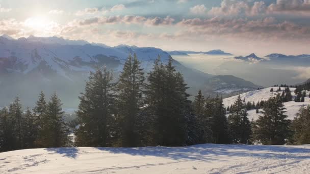 Winter Swiss Mountains Video Clip