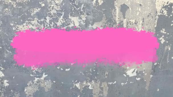 Betonové pozadí neonové růžové štětec