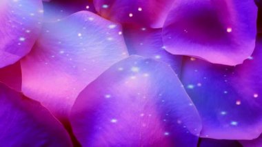 Mavi gül yaprakları parlak arkaplan