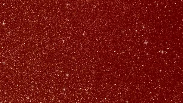 Red Glitter Shiny Spakles Background — Stock Video