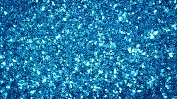 Blauer Funkelnder Glitzernder Hintergrund — Stockvideo