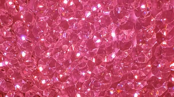 Diamant Kristall Glänzend Glitzernden Hintergrund — Stockvideo