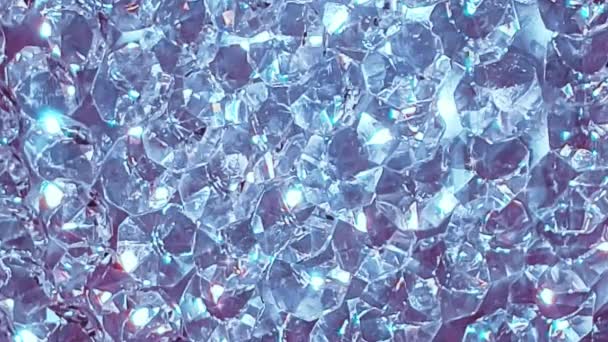 Diamentowy Kryształ Błyszczące Tło — Wideo stockowe