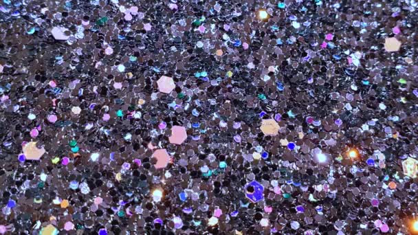 Shiny Sparkling Glitter Brilliant Background — Stock Video