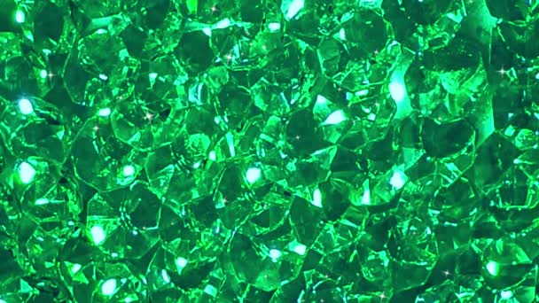 Diamant Kristal Glanzende Sprankelende Achtergrond — Stockvideo