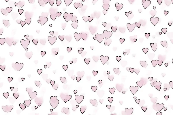 Sweet Pink Heart Little Hearts Background — Stock Photo, Image