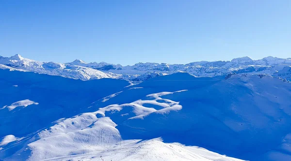 Montanhas Suíças Inverno Neve Alpes — Fotografia de Stock